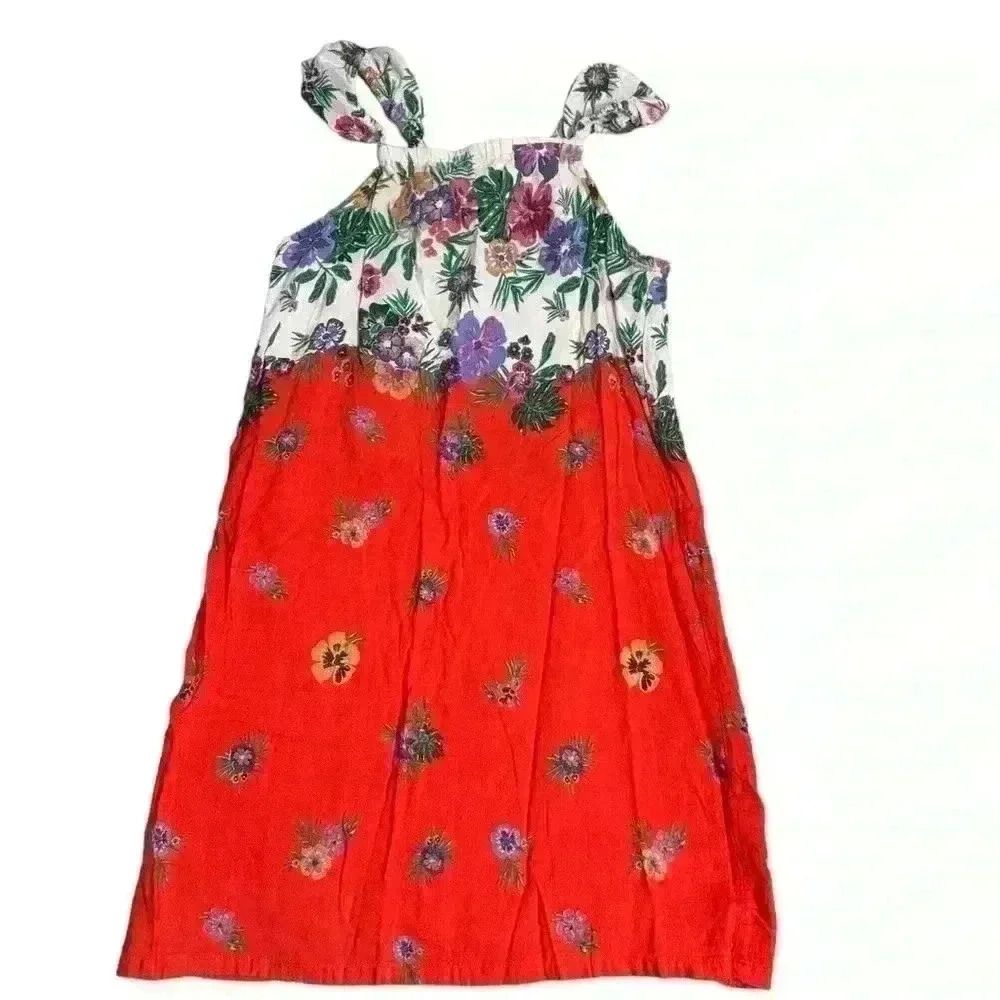Old Navy Floral Print Dress 10/12 k122